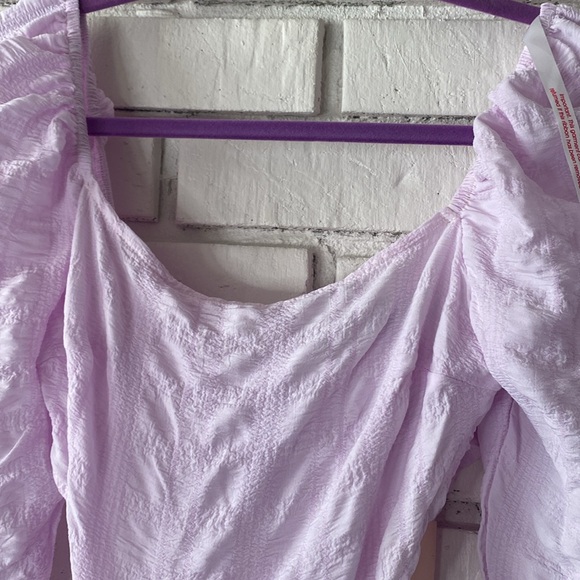 Missguided crinkle dress with side cut outs in lilac - Picture 8 of 13